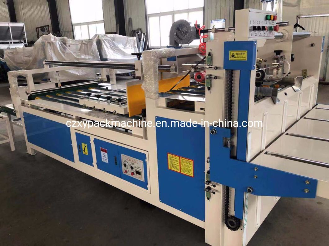 Semi Automatic Folding Gluing Machine For Corrugated Cardboard