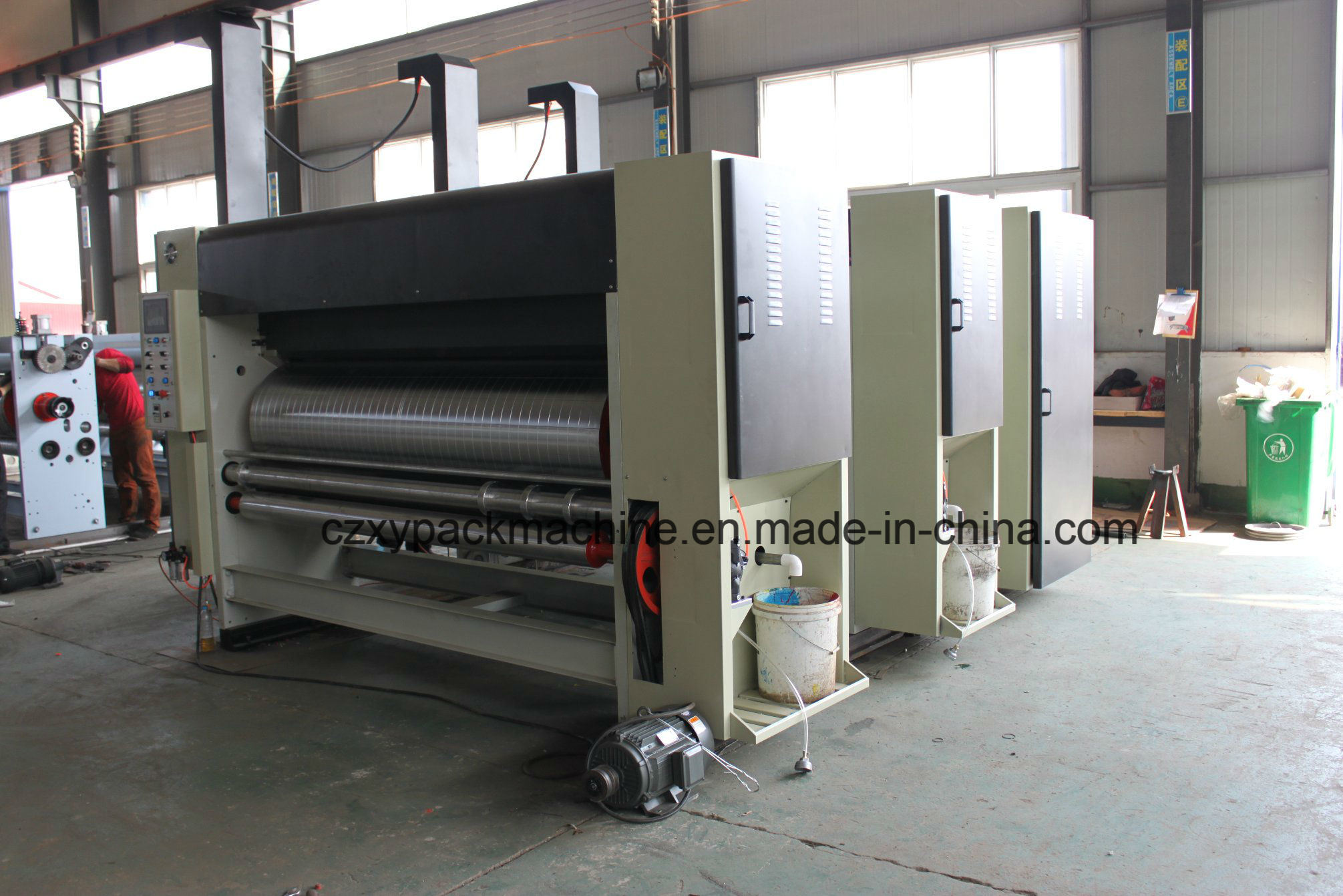 Automatic Corrugated Cardboard Carton Box Making and Printing Machine