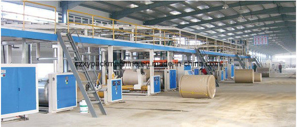 High Speed Semi Automatic Corrugated Cardboard Production Line