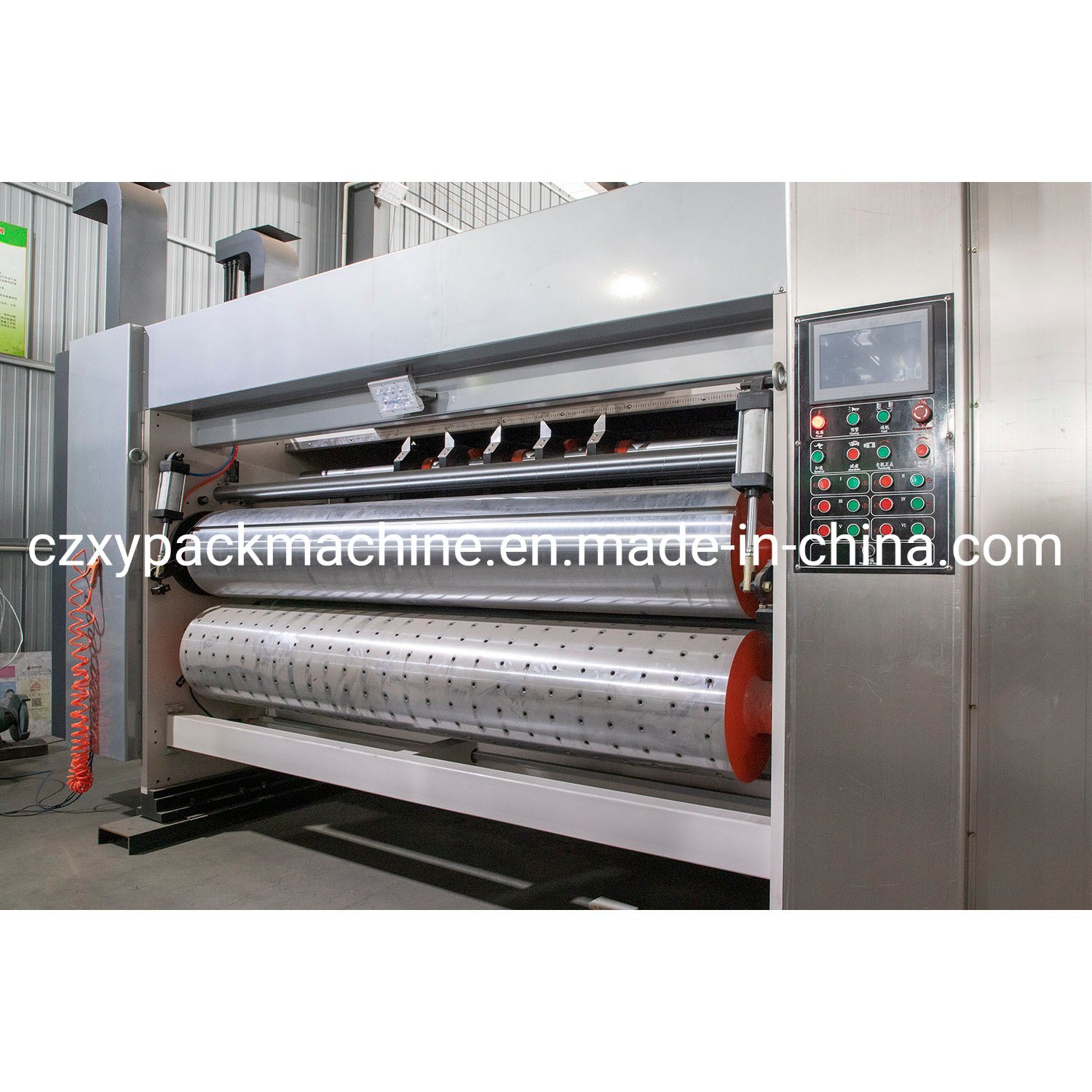 3 Colors Full Automatic Corrugated Cardboard Printing Machine with Slotting and Die Cutting