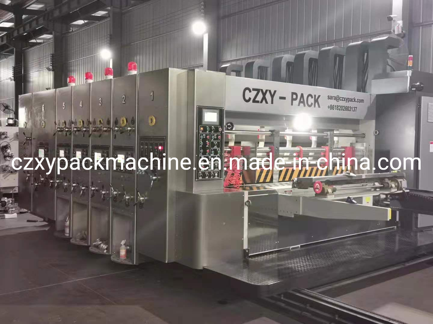 Lead Edge Carton Printing Slotting Die Cutting Making Machine with Stacker