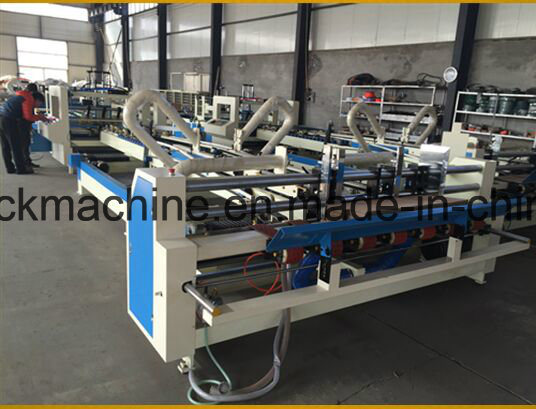 High Quality Automatic Corrugated Carton Box Folder Gluer with Strapping Machine