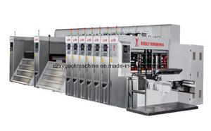 2018 New Style Vacuum Transfer High Definition Six Color Printing Slotting Die Cutting Machine