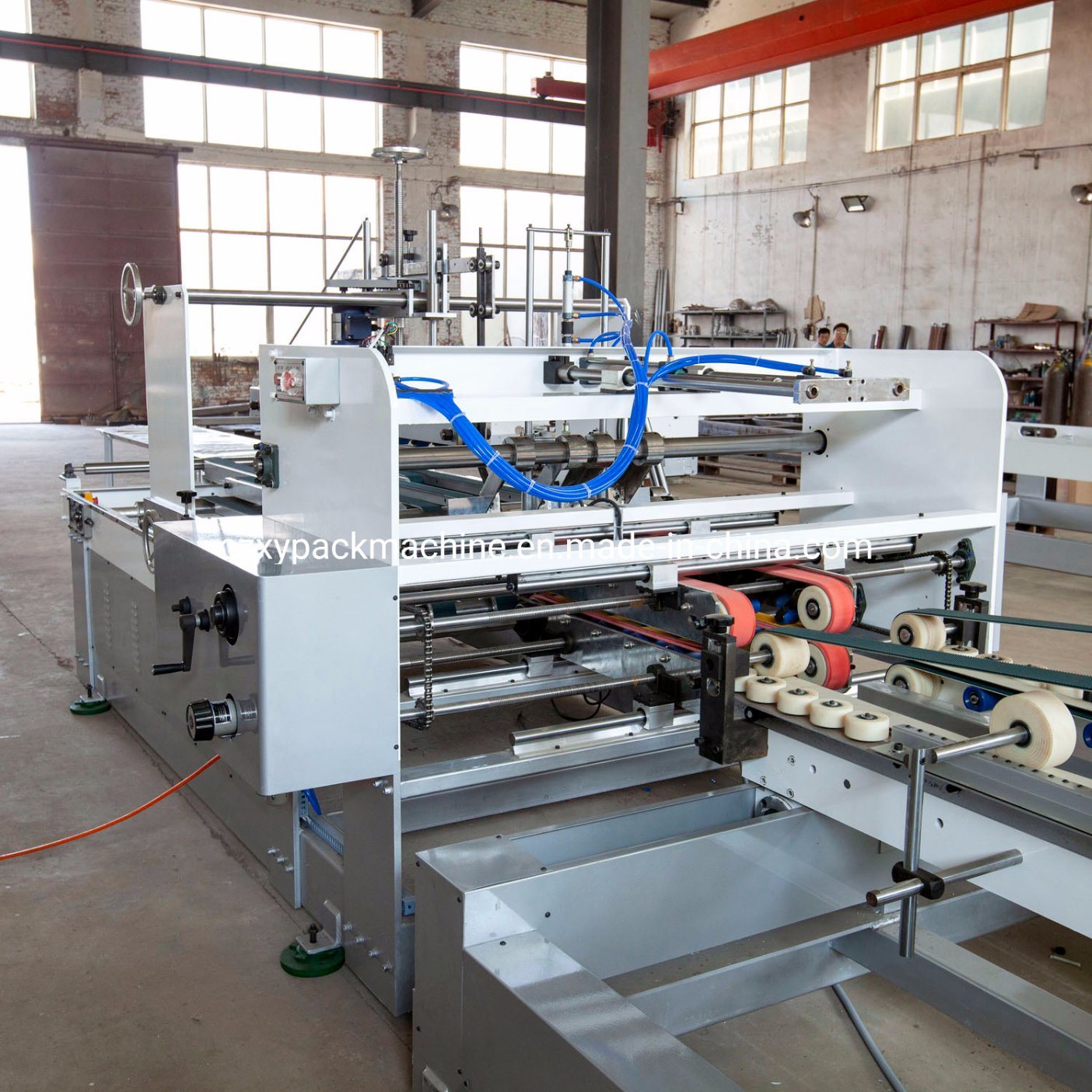 Automatic 5layer Kraft Corrugated Box Folding Gluing Machinery