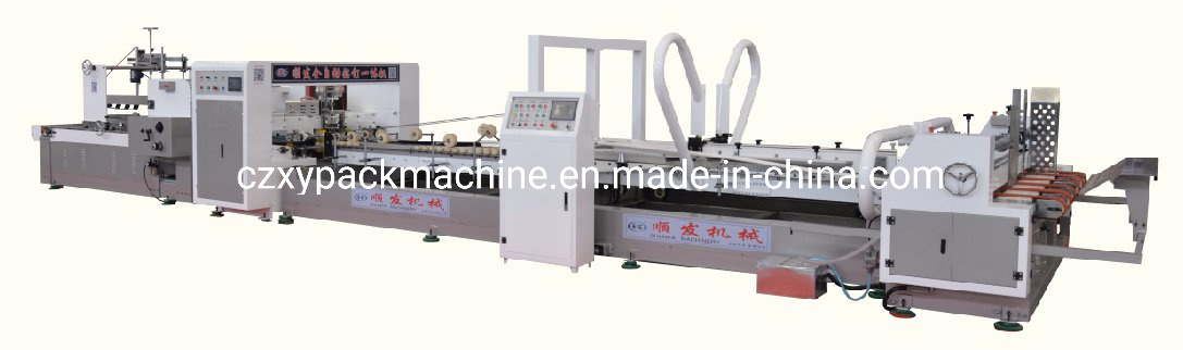 Automatic 5layer Kraft Corrugated Box Folding Gluing Machinery