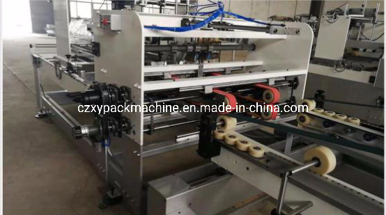 Full Automatic Folding Gluing and Stitching Combined Inline