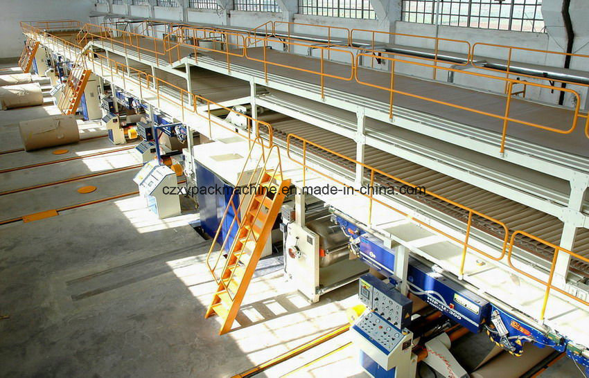 2018 Hebei Cangzhou Sell Hot High Speed 5 Lay Corrugated Cardboard Production Line Low Price