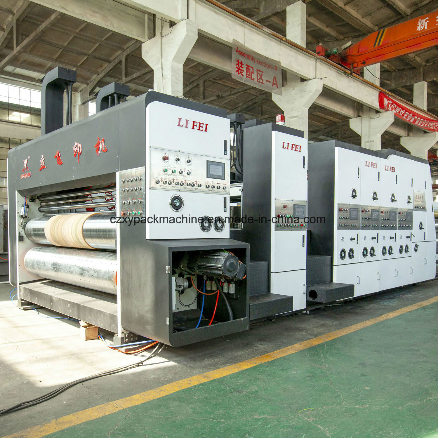 High Definition High Speed Corrugated Cardboard Printing Packaging Line