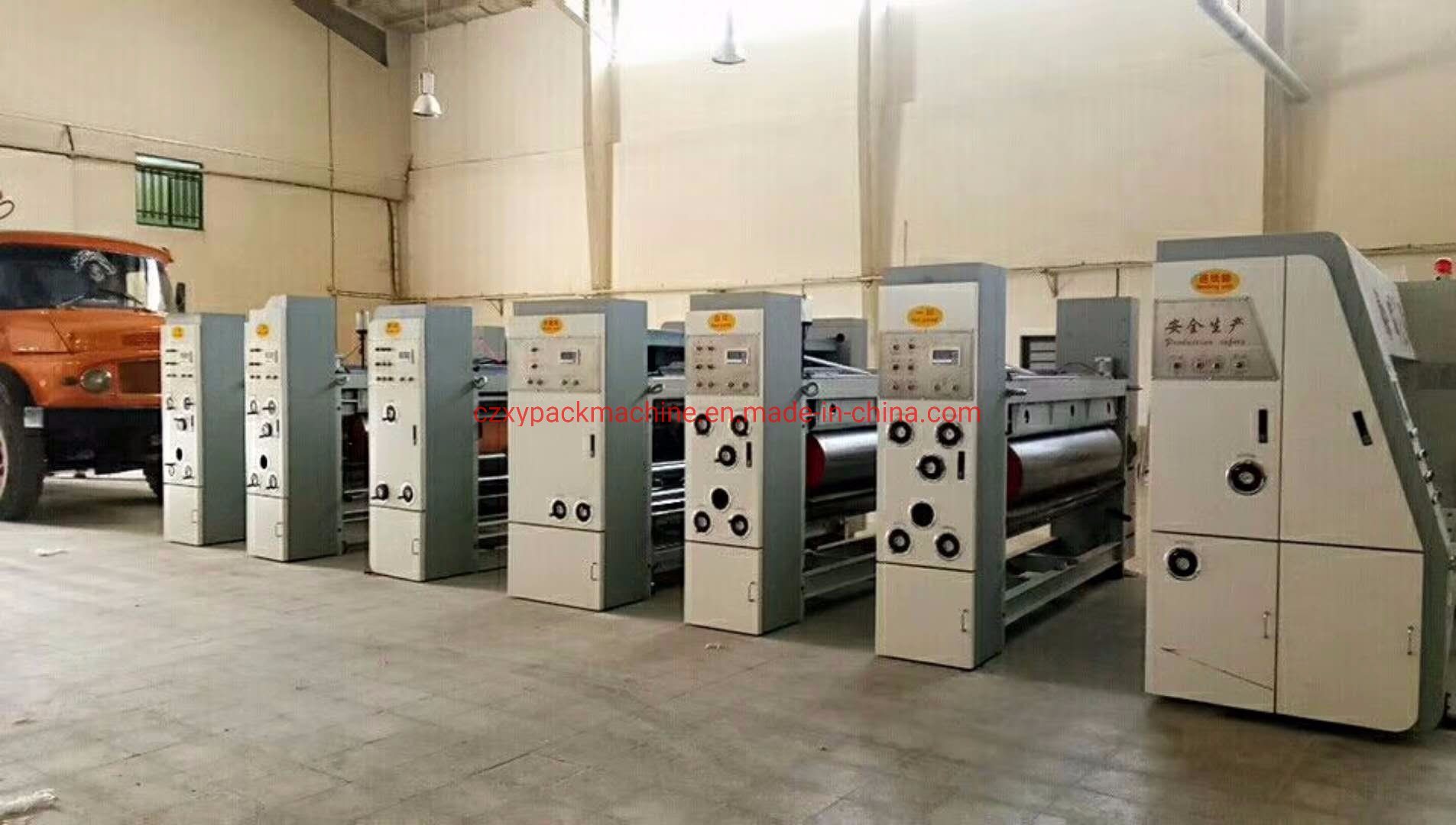 High Definition Flexo Slotting Die Cutting Carton Printing Machine