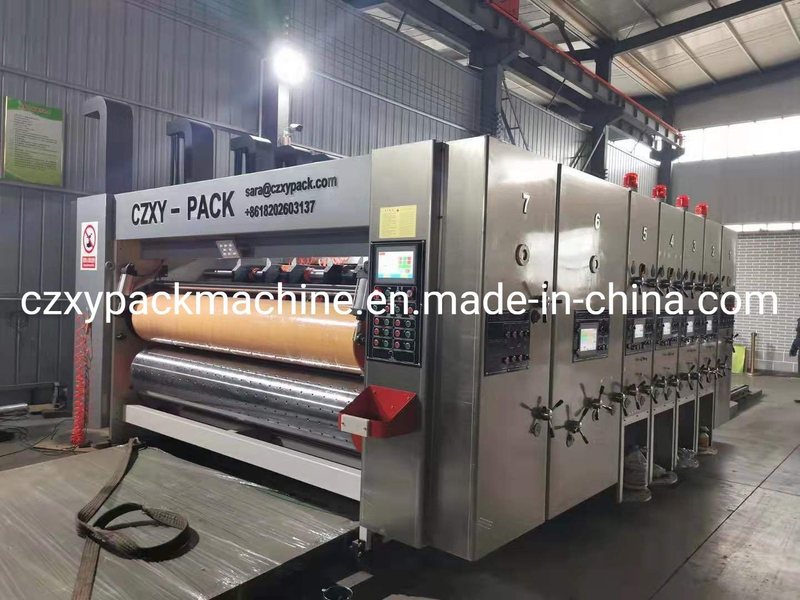 Fully Automatic Carton Printer Slotter Die Cutter Machine with Stacker