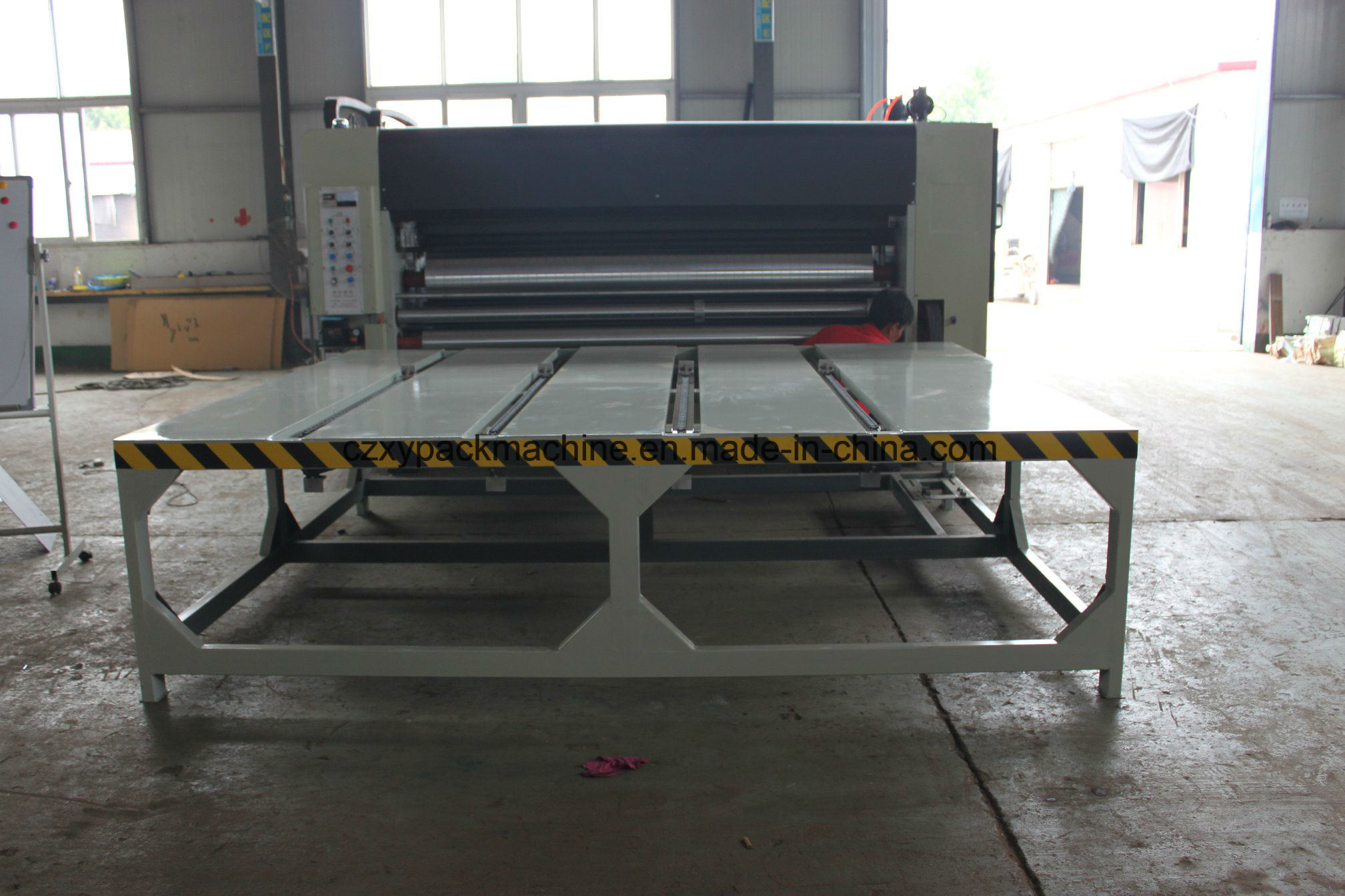Carton Making Machine Printing Area Flexo Printer Slotter Die-Cutter Stacker Machine