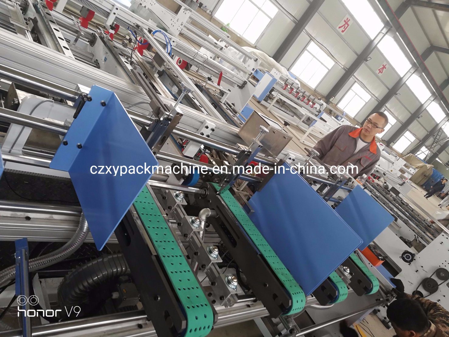 High Speed Folder Gluer Machine for Double Pieces Corrugated Offset Box Making