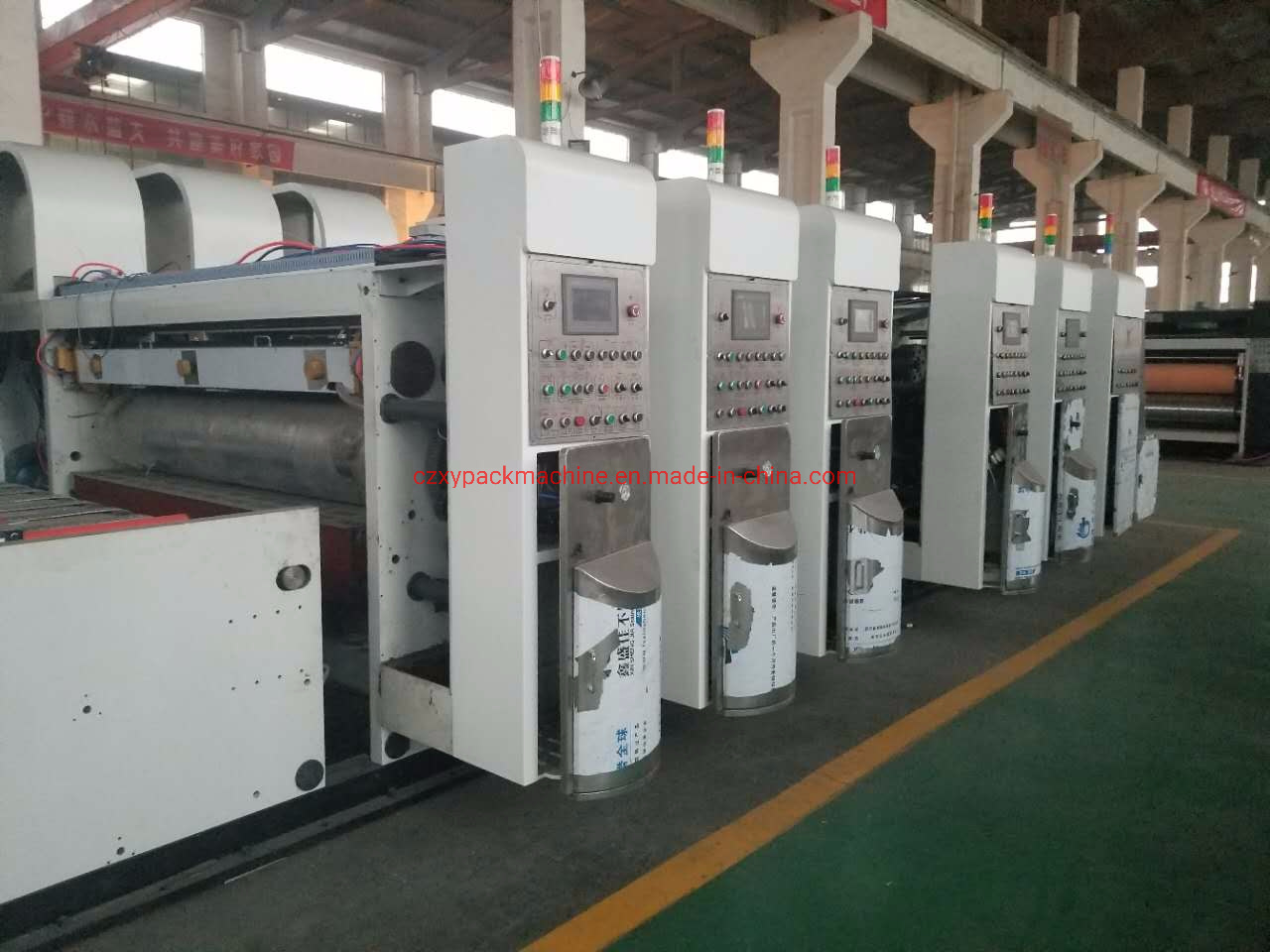 Corrugated Carton Box High Definition Colorful Printing Automatic Cutting Machine