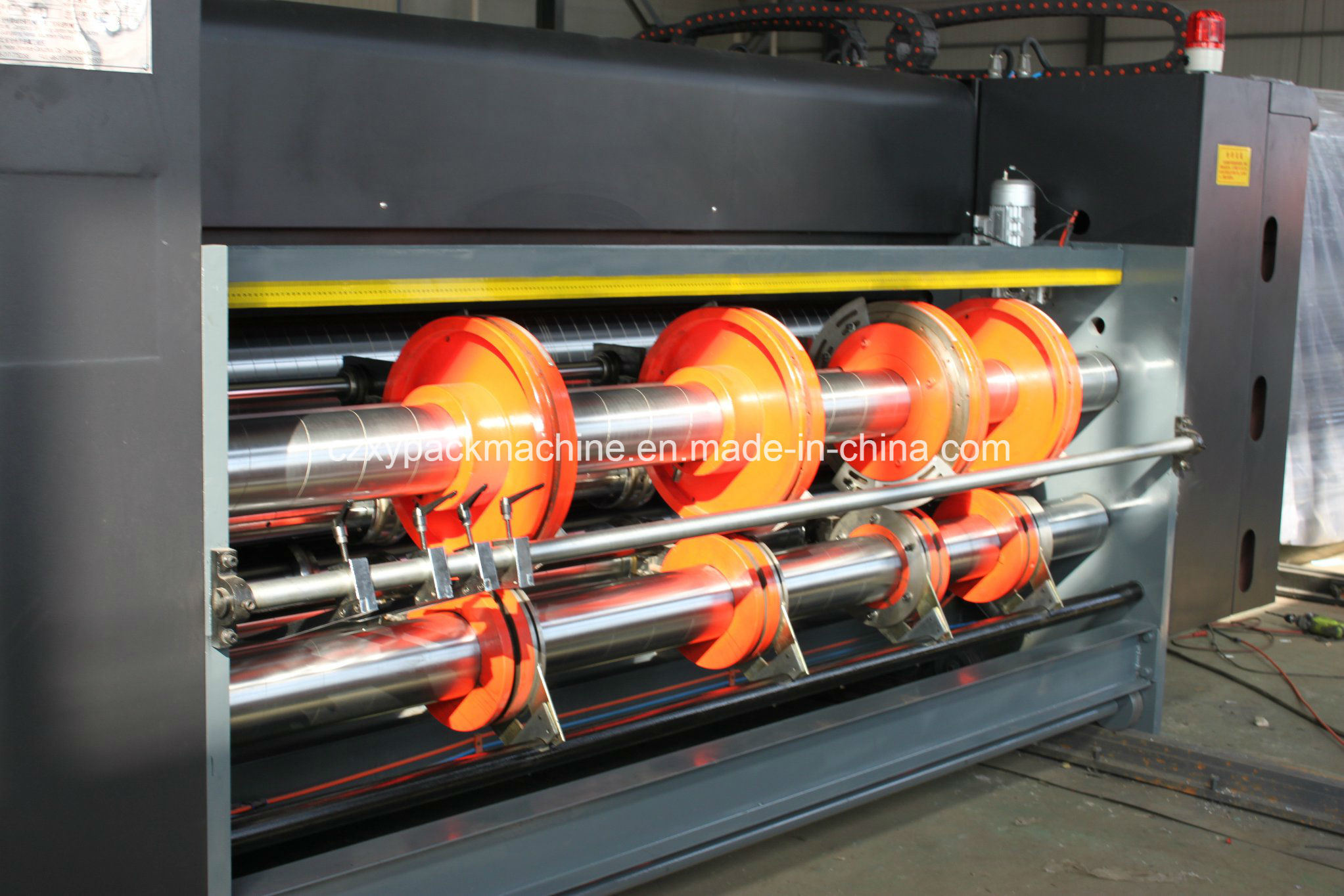 Semi-Automatic Printing Machine Chain Feeding for Corrugated Cardboard