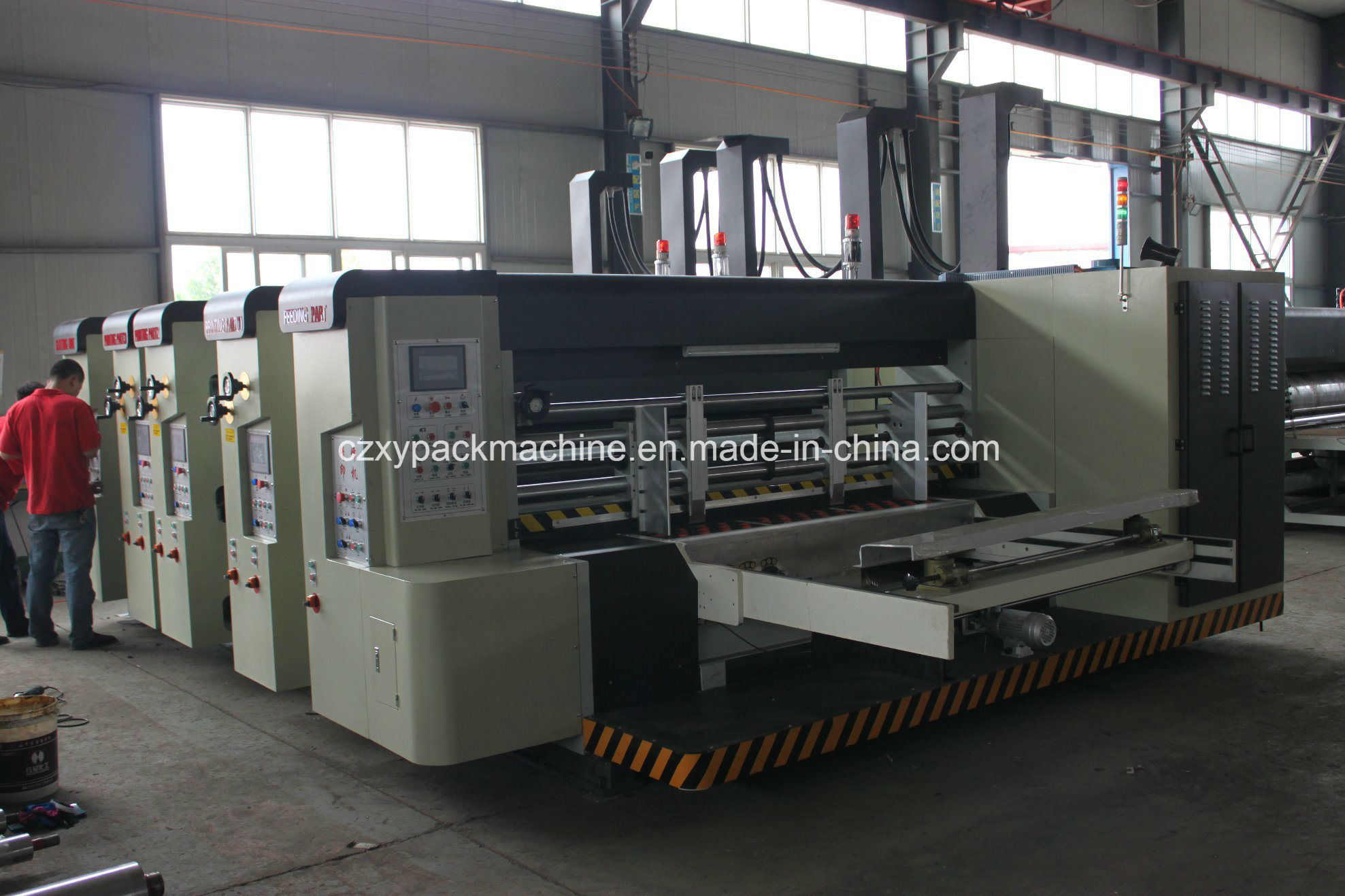 Gyk-A1270X2800 High-Speed Four-Color Printing Slotted Round Die-Cutting Machine