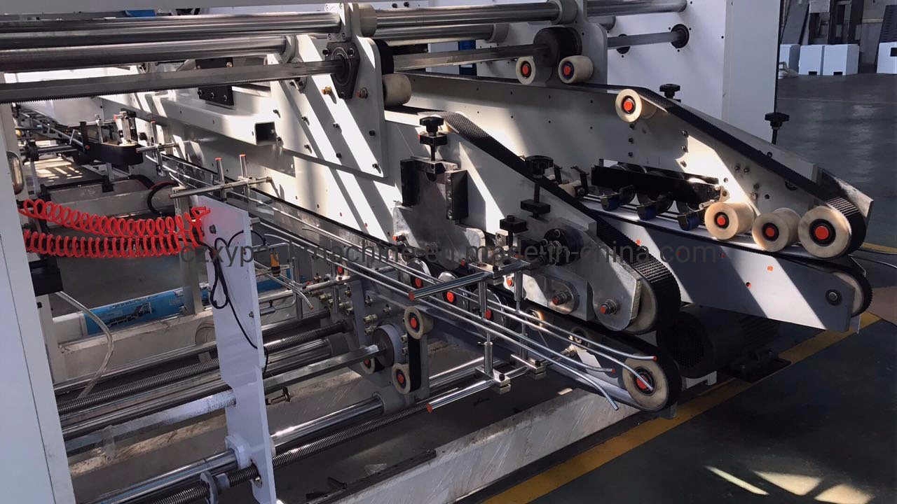 Flexo Printing Folding Gluing and Strapping Linkage in Line for Box Forming