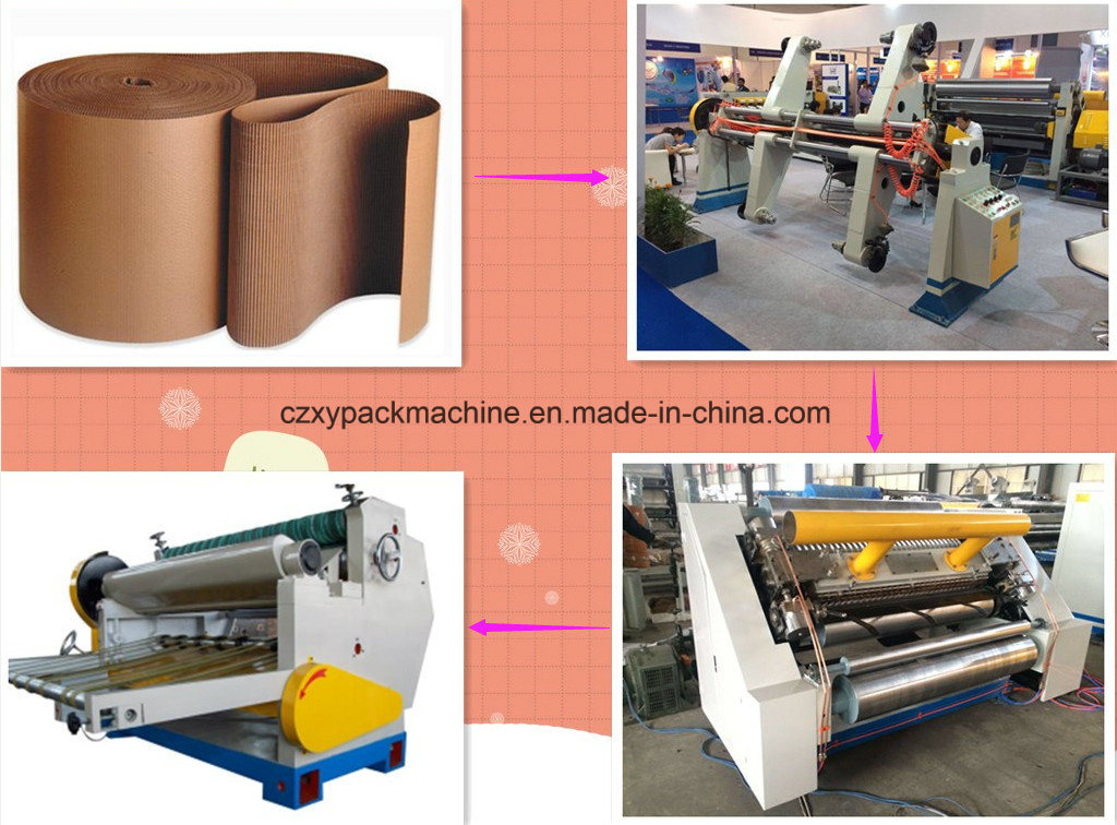 Single Facer Corrugated Paperboard Production Machine