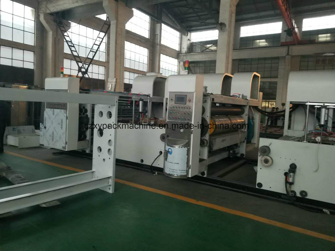Corrugated Carton Box Production Line Automatic Printing Die Cutting Machine