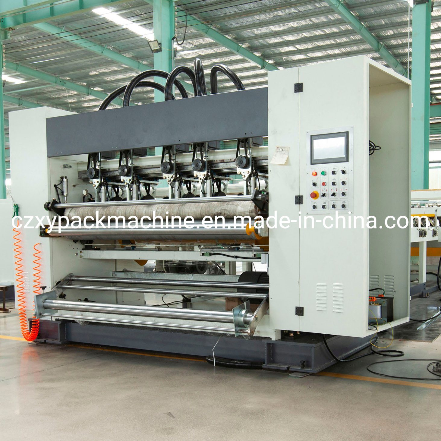 W120-1800-5 Layer Corrugated Production Line Single Facer Make Corrugated Machine
