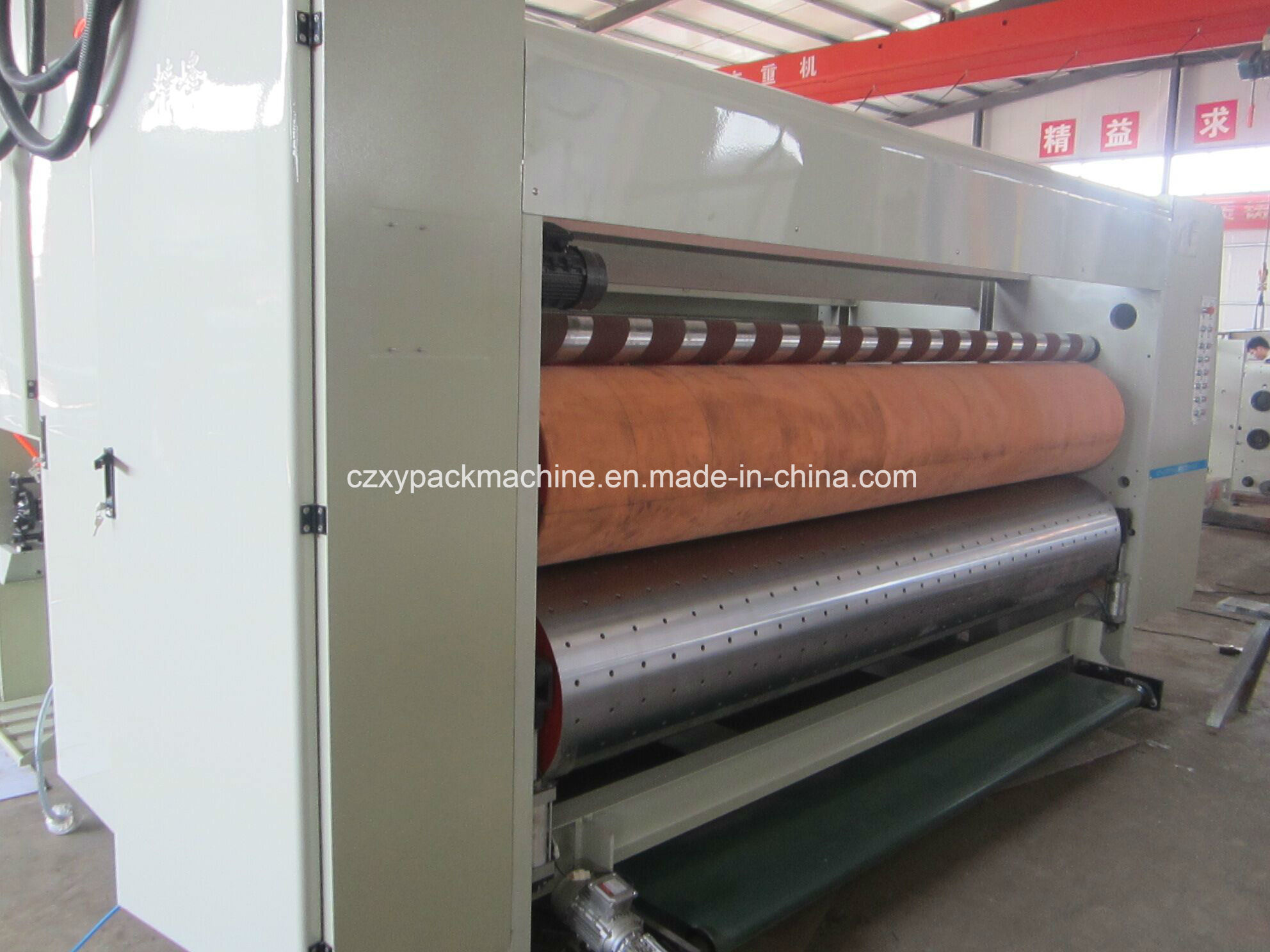 Chain Feeding 2 Color Flexo Printer Slotter and Die Cutter Machine