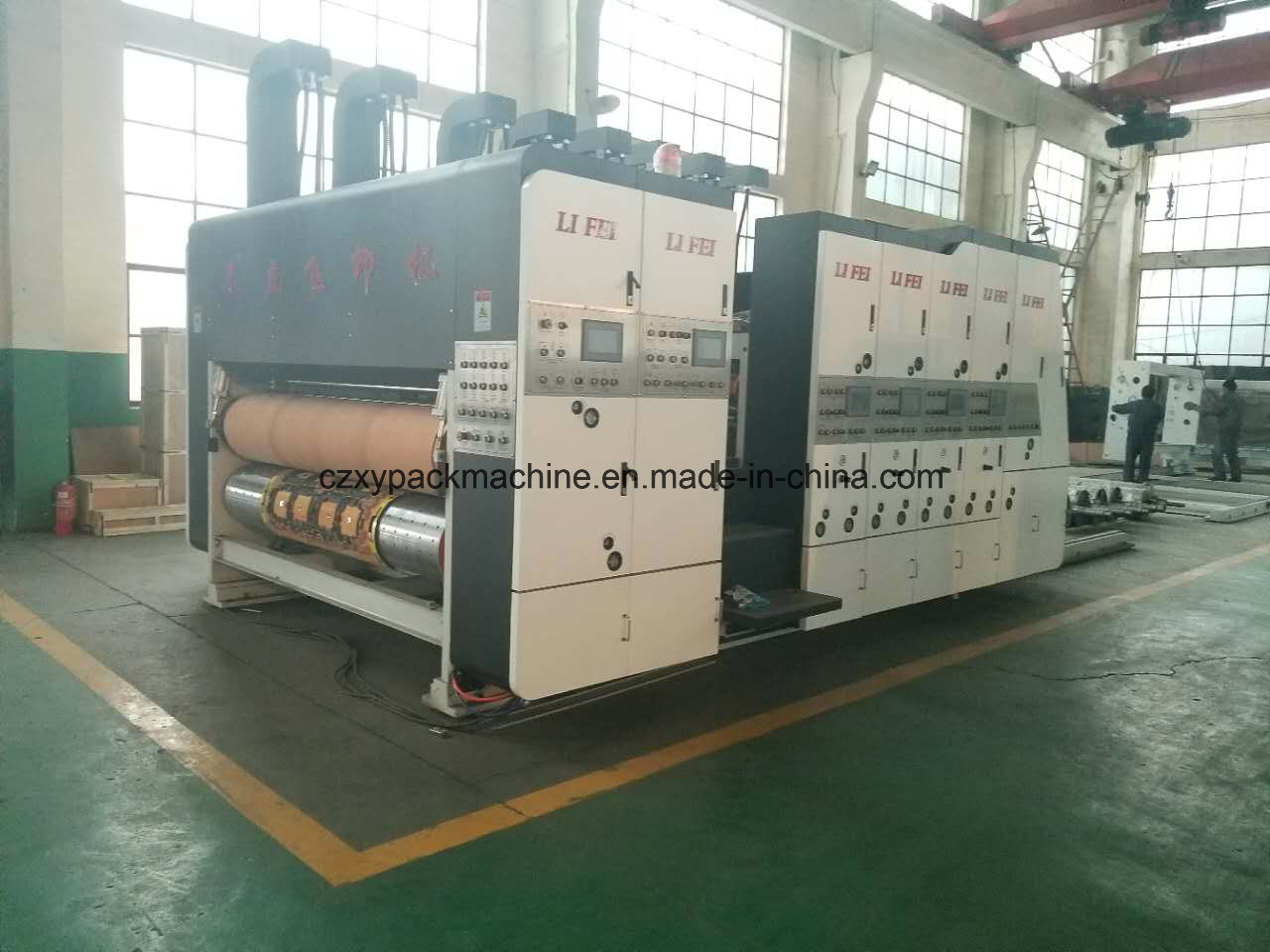 Fully Automatic Carton 5 Colors Flexo Printing Machine with Drying