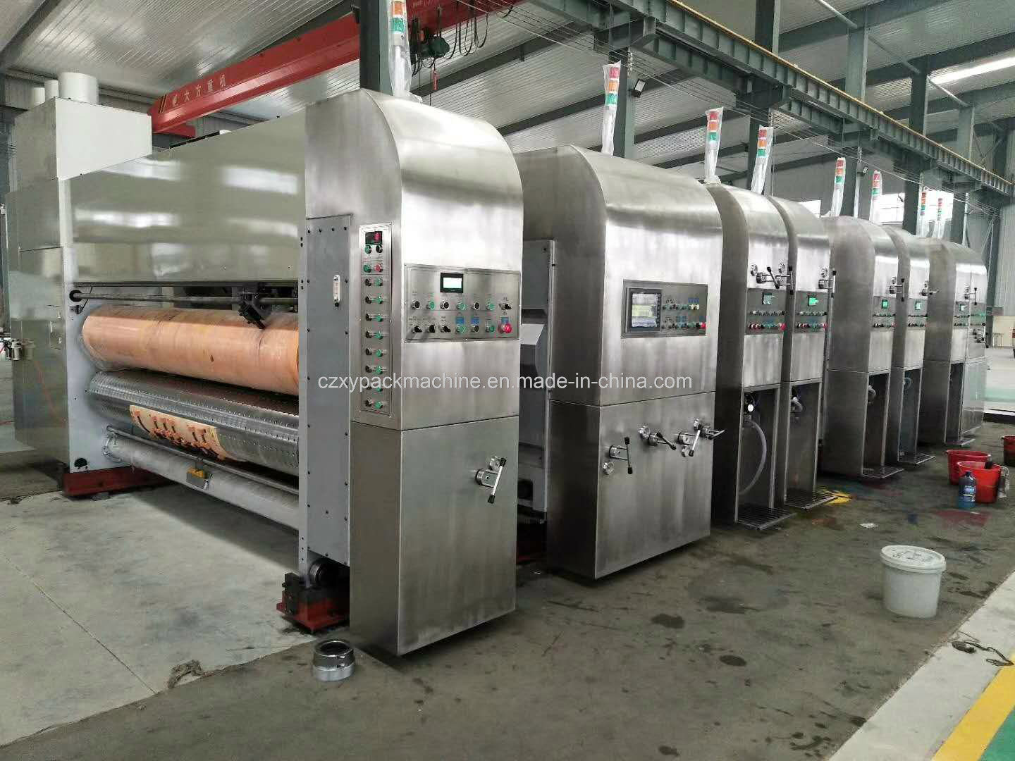 Fully Automatic Carton 5 Colors Flexo Printing Machine with Drying