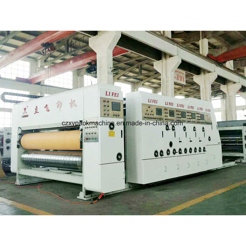 Corrugated Flexo Cardboard Printer Slotter Diecutter Packaging Machine