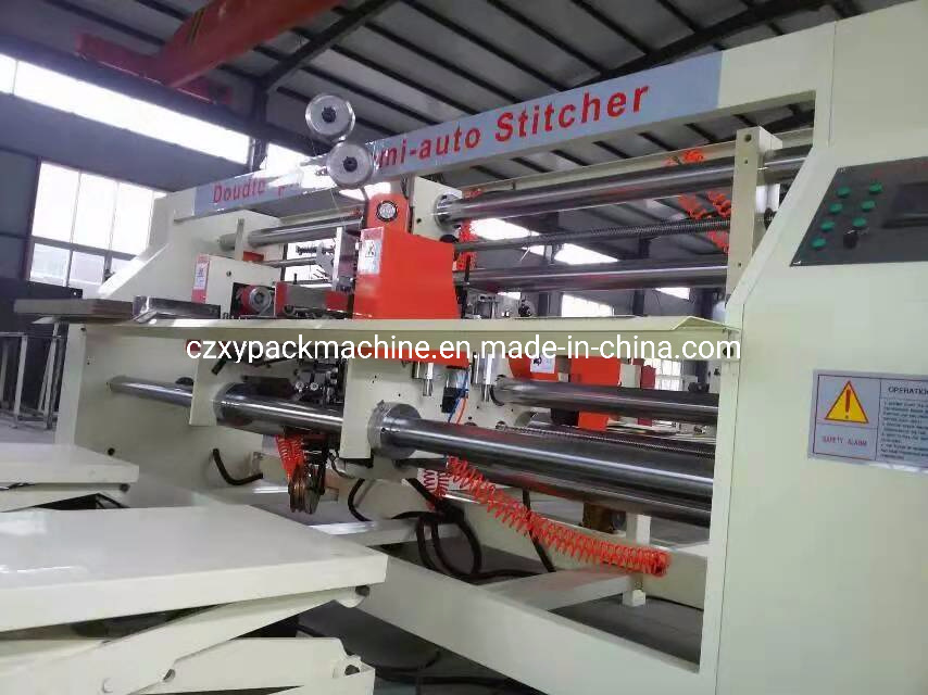 Double Servo Best Quality Stitcher Machine for Two Pieces Bigger Box Production