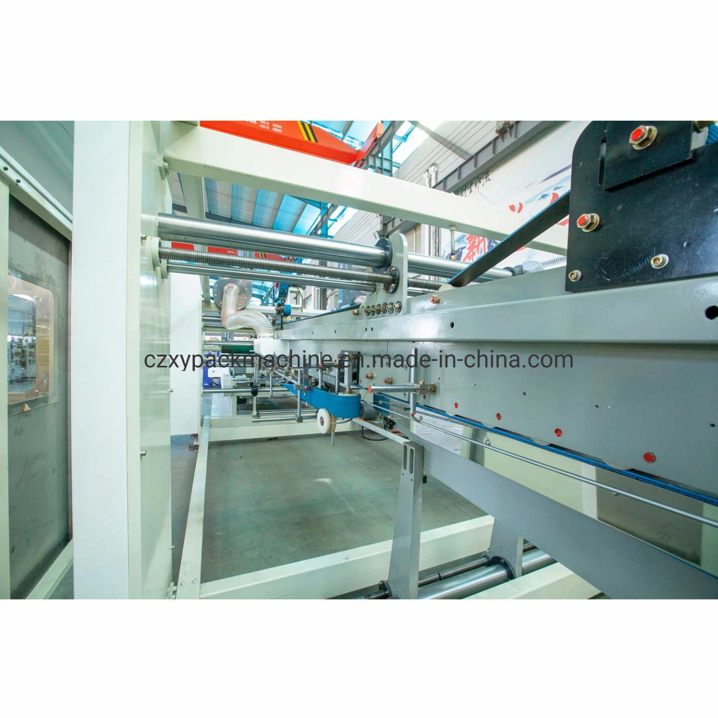 4colors Printing Slotting Die Cutting Folding Gluing Strapping Corrugated Box Production Line