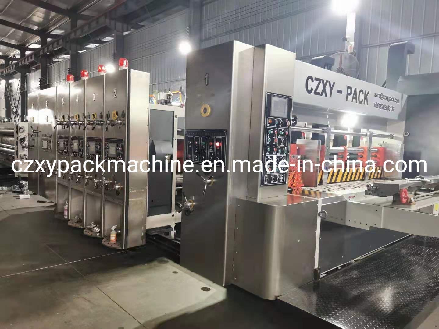 Fully Automatic Carton Printer Slotter Die Cutter Machine with Stacker