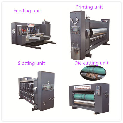 Auto High Speed and Profession Flexo Ink Corrugated Paperboard Printing Pressing Slicing Corner Grooving Machine