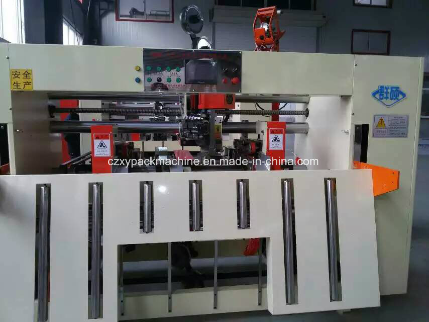 Semi Automatic Double Piece Corrugated Cardboard Stapler Machine