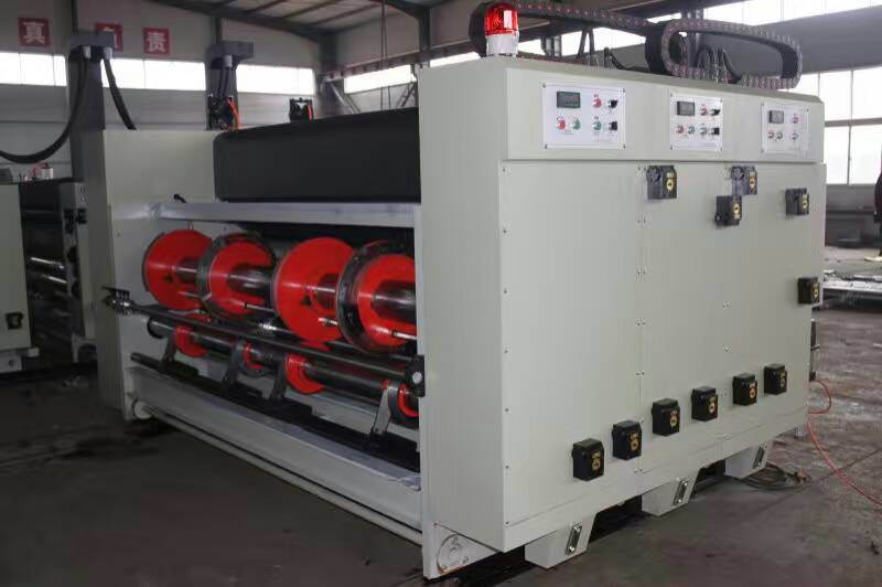 4color Flexo Printing Slotting Machine with Rotary Die Cutting