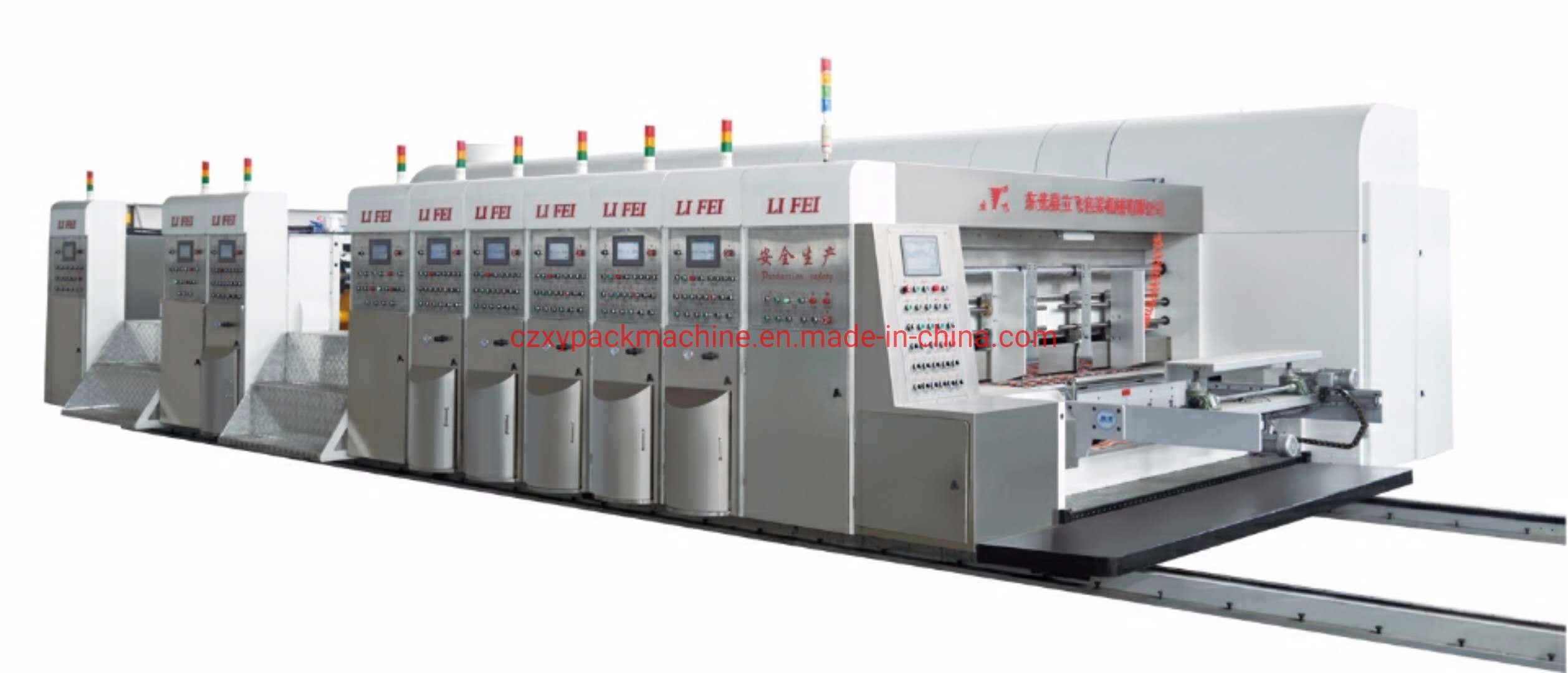 High Definition Flexo Slotting Die Cutting Carton Printing Machine