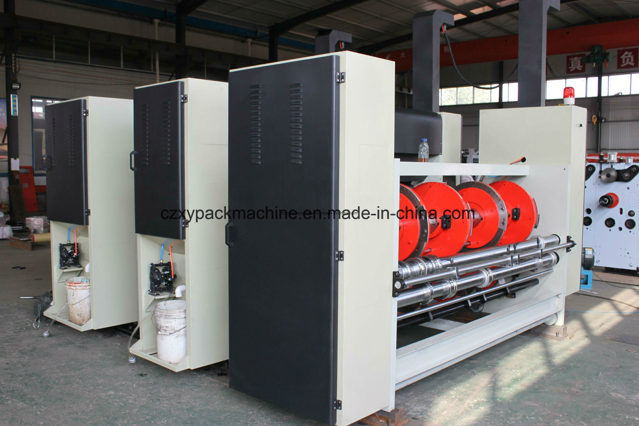 High Speed Corrugated Carton Printing Machine with Slotting and Die Cutting