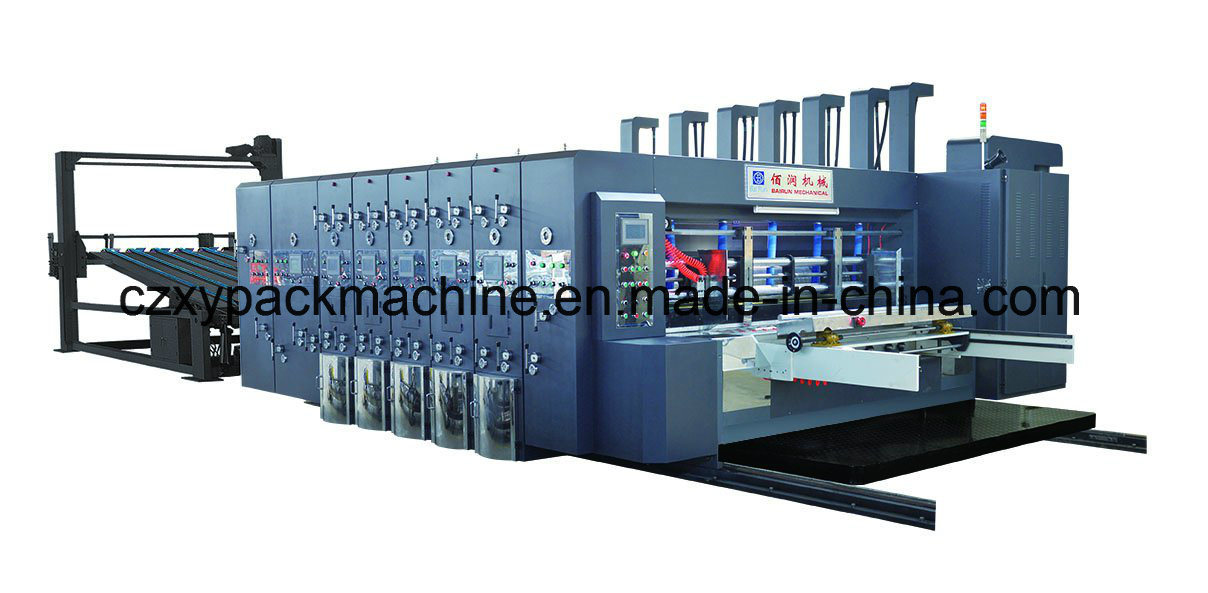Automatic 4 Colors Printer Slotter Die Cutter Machine for The Carton Box