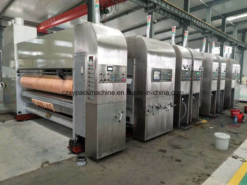 Corrugated Carton Box Production Line Automatic Printing Die Cutting Machine