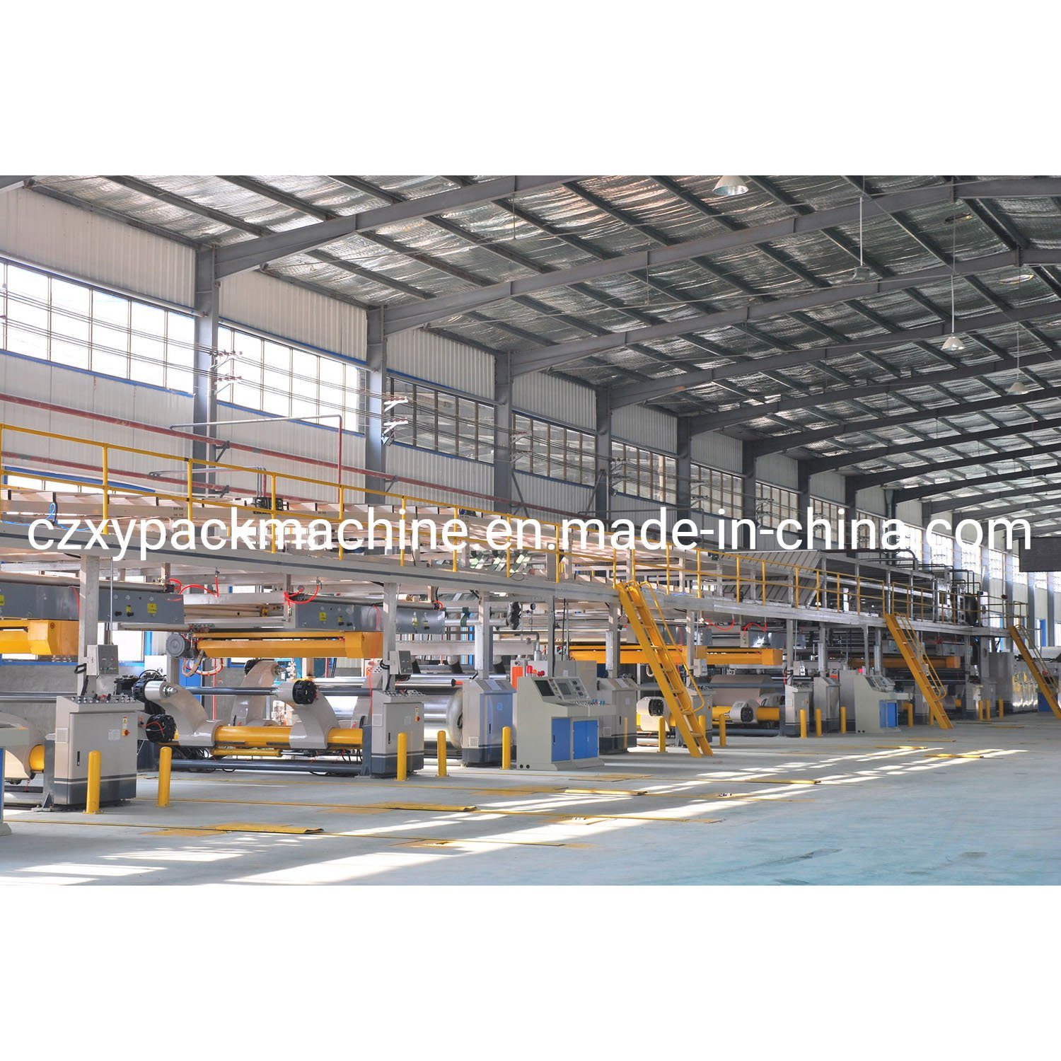 W120-1800-5 Layer Corrugated Production Line Single Facer Make Corrugated Machine