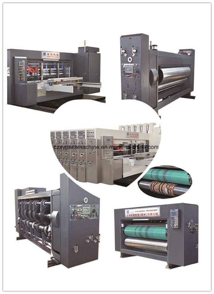 High Speed Corrugated Cardboard 4 Colors Flexo Printer Slotter Die Cutter Machine