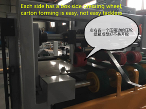 2018 New Type High Speed Semi-Automatic Corrugated Paperboard Folder Gluer Machine