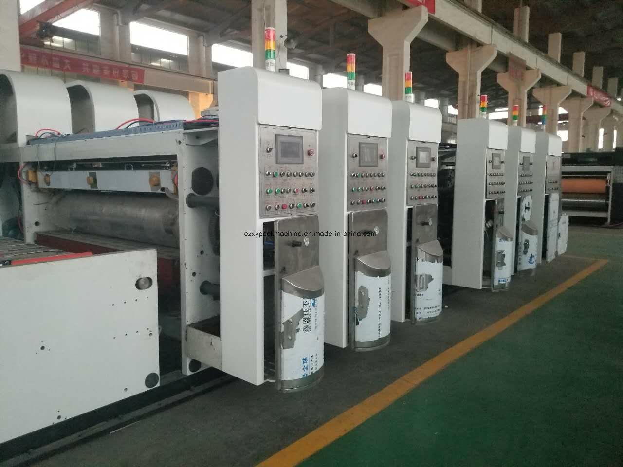 Vacuum Transfer High Definition Four Colors Printing Slotting Die Cutting Machine